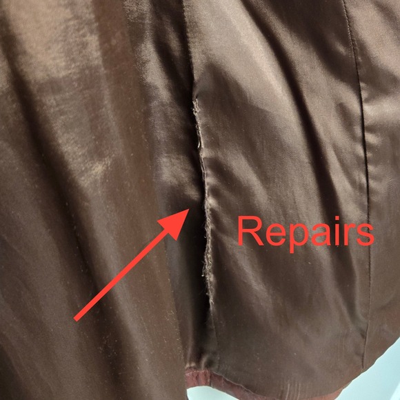 Vintage 90s Y2K Frye Leather Jacket Coat Medium Brown Button Front Hippie Rocker - Picture 6 of 9